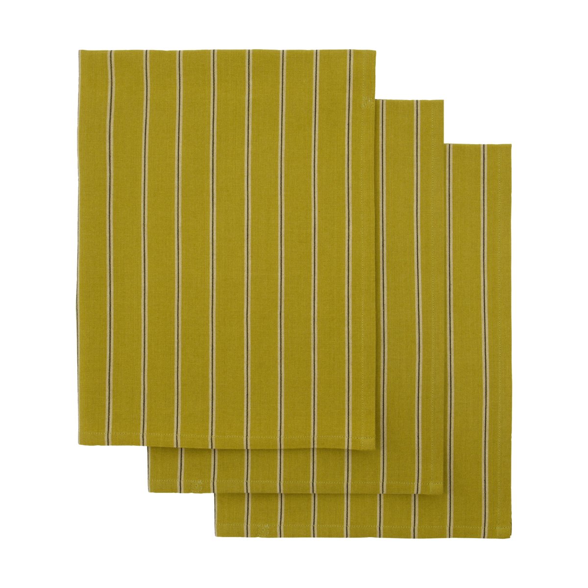 House Doctor Cook kjøkkenhåndkle 55x75 cm 3-pakning Sennepsgul