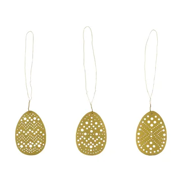 Cut påskeoppheng 3 deler - Antikk messing - House Doctor