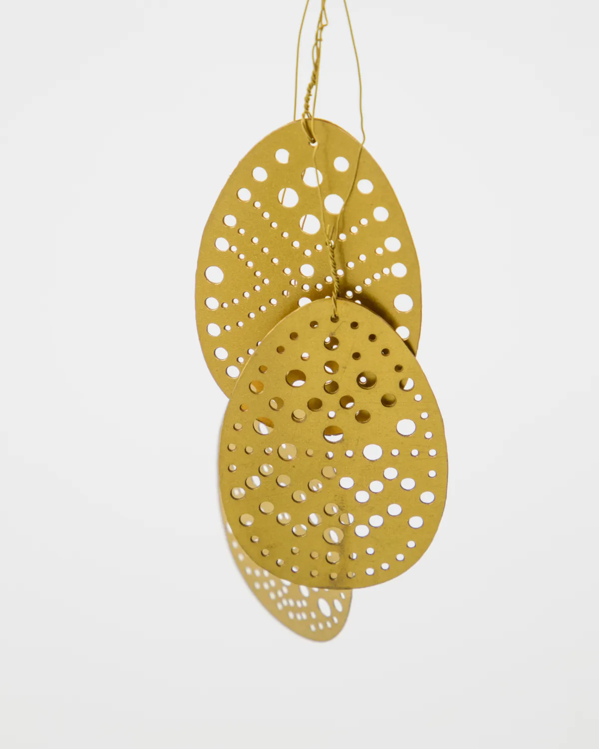 Cut påskeoppheng 3 deler, Antikk messing House Doctor