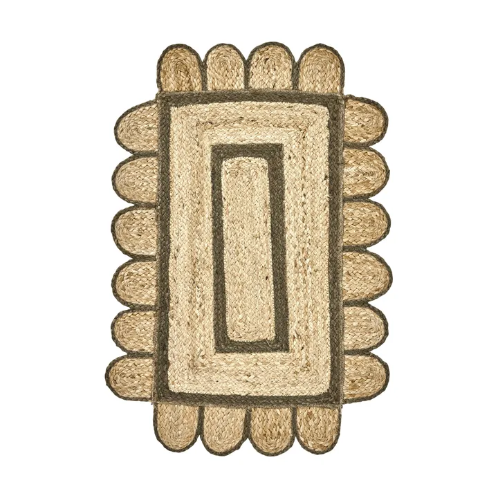 Denta dørmatte - Grønn-natur, 60x90 cm - House Doctor