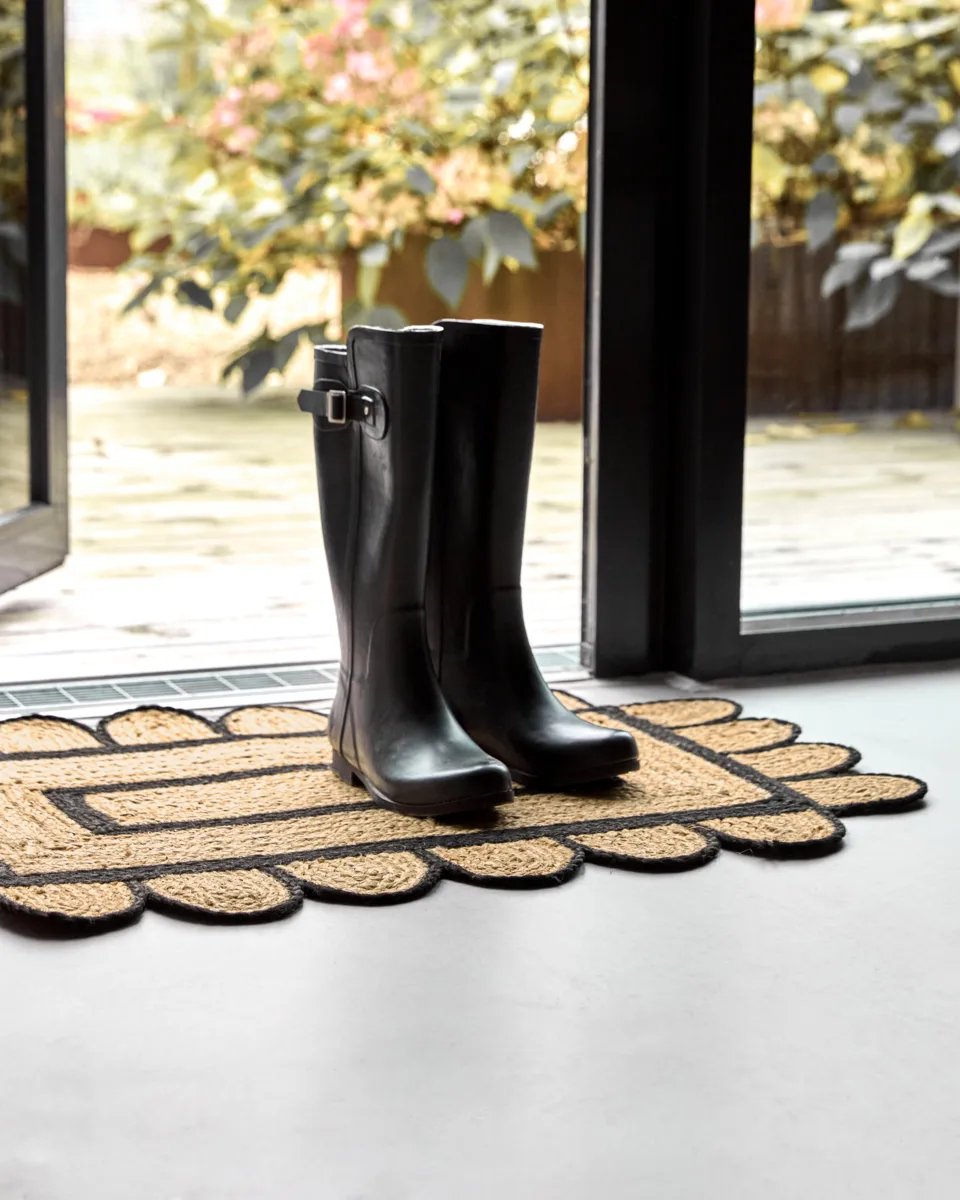 Denta dørmatte, Svart-natur, 60x90 cm House Doctor