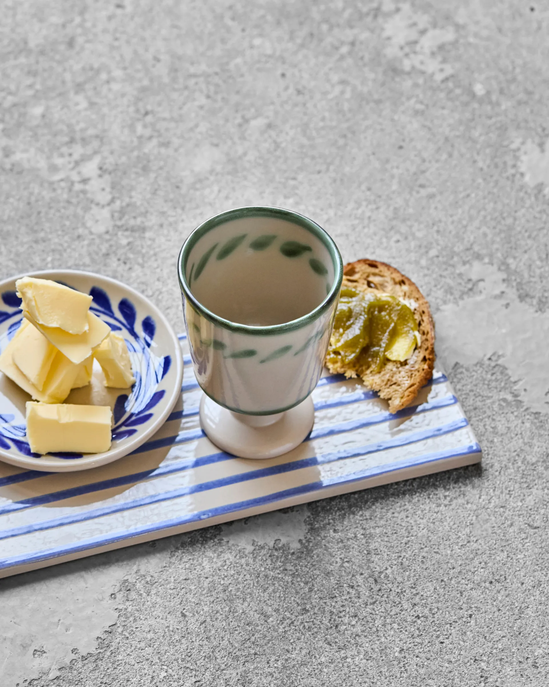 Diva kopp på fot 25 cl 2-pakning, Off white-Grønn House Doctor