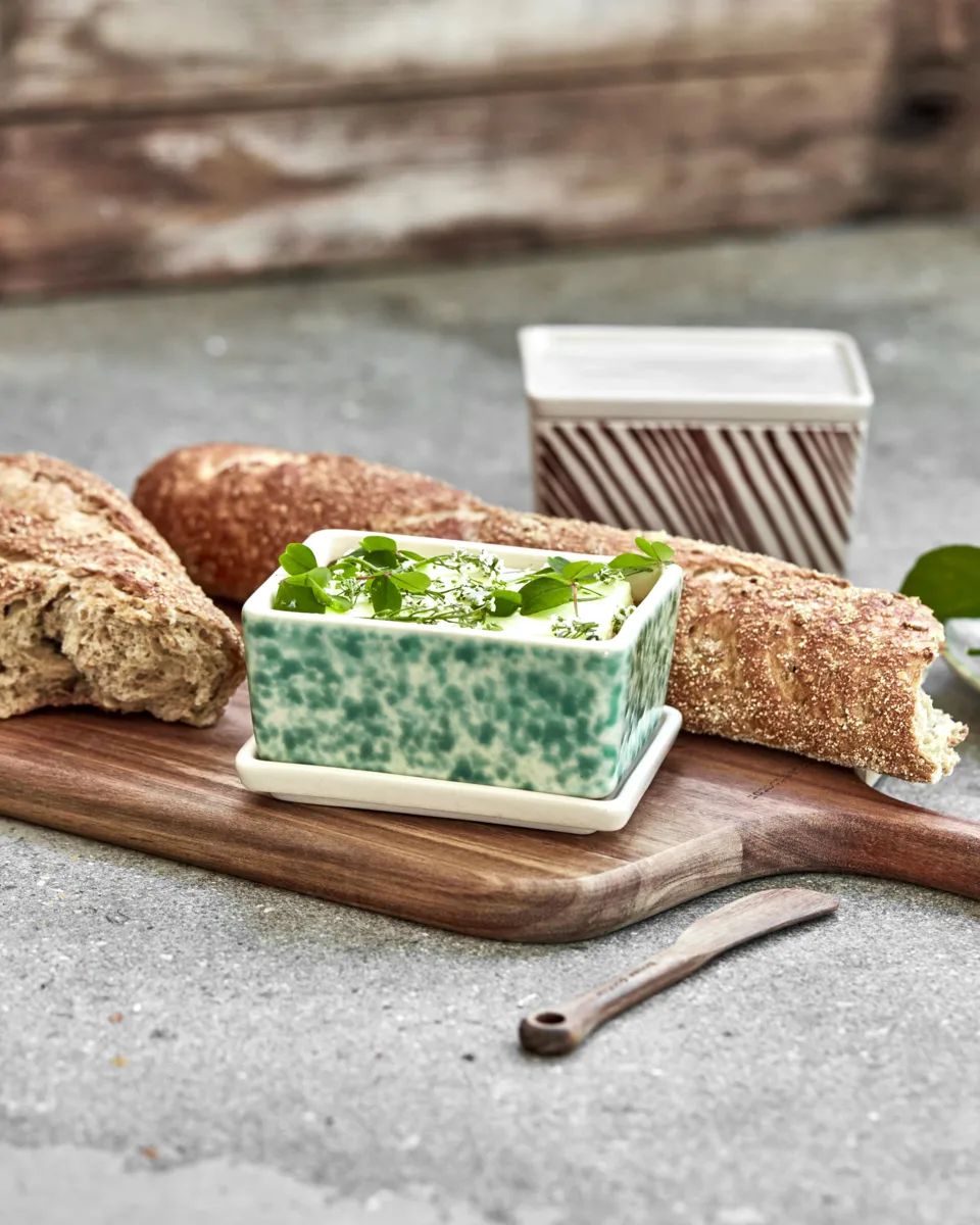 Diva oppbevaringsbokser 2 deler, Grønn-brun House Doctor