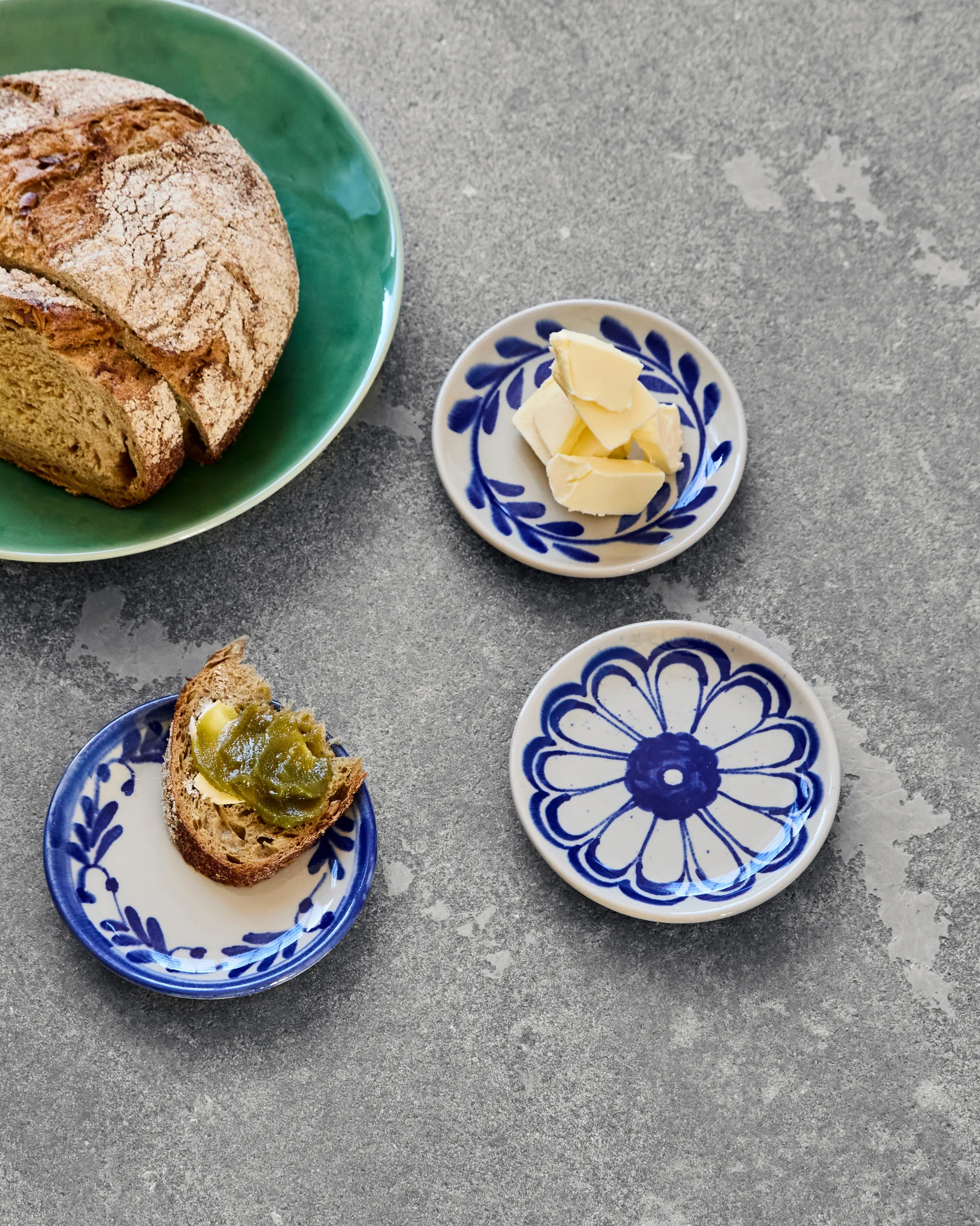 Diva tallerken Ø13 cm 3 deler, Blå House Doctor