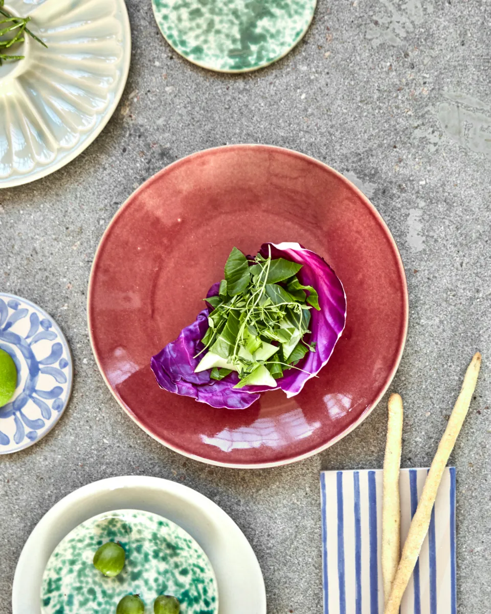 Diva tallerken Ø28 cm, Rød House Doctor