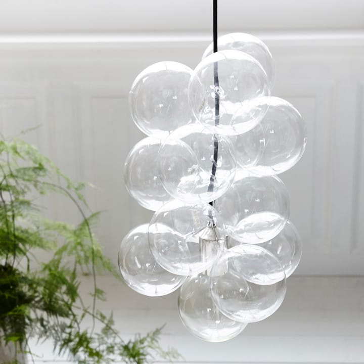 DIY lampe - pendel 12 glasskuler - House Doctor
