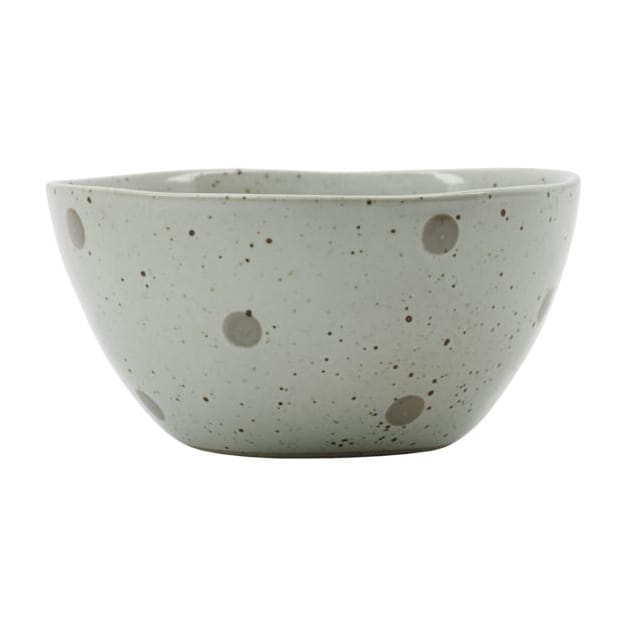 Dots skål Ø 12 cm, Hvit-grønne prikker House Doctor