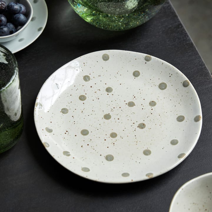 Dots tallerken Ø 19,5 cm, Beige House Doctor