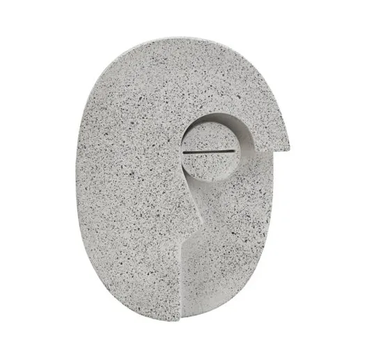 Face veggdekorasjon 14 cm, Grå House Doctor