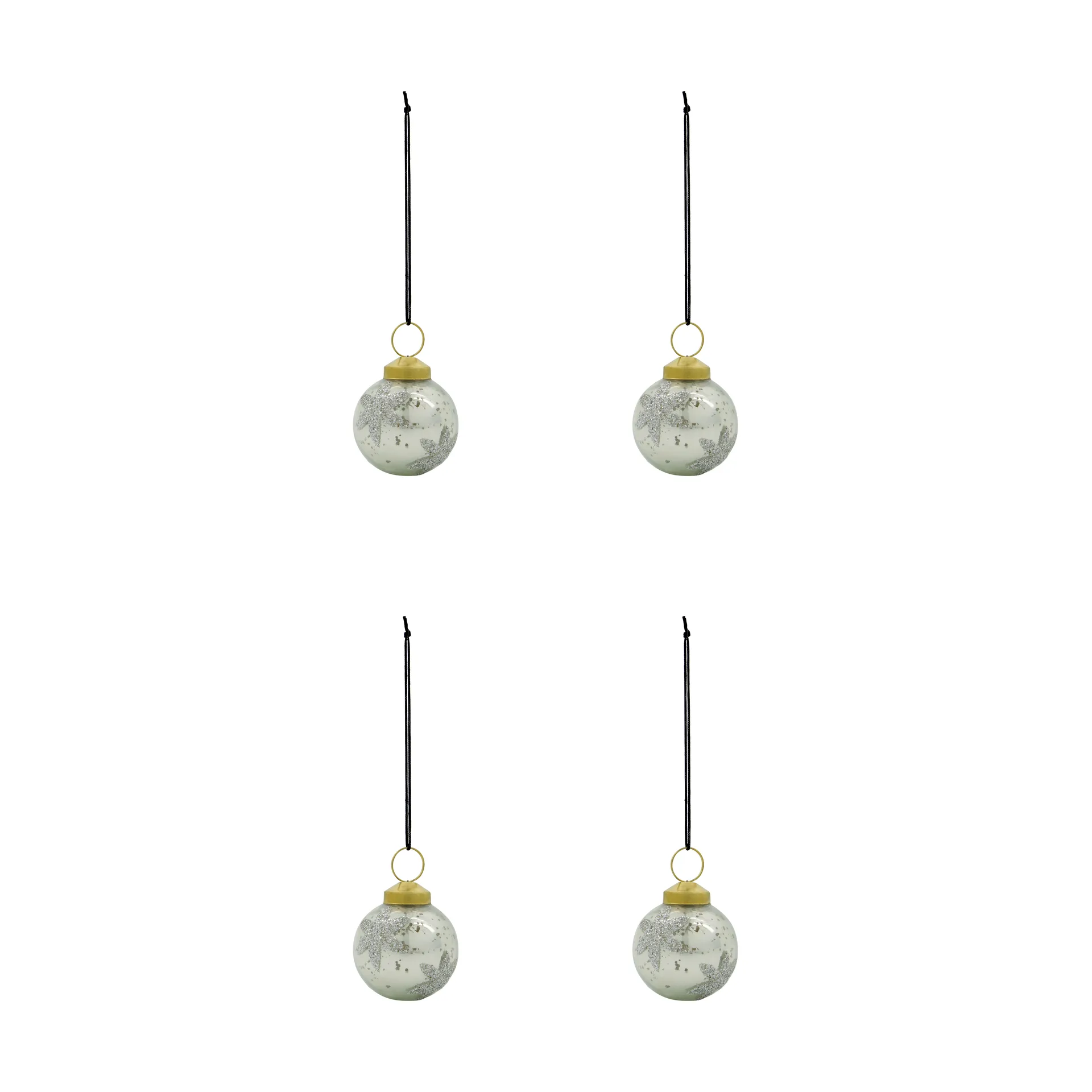 Fiore julekule 4-pk, Lyseblå House Doctor