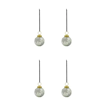 Fiore julekule 4-pk - Lyseblå - House Doctor