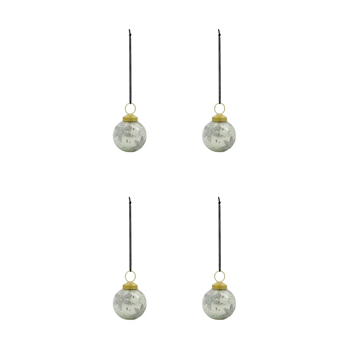 Fiore julekule 4-pk - Lyseblå - House Doctor