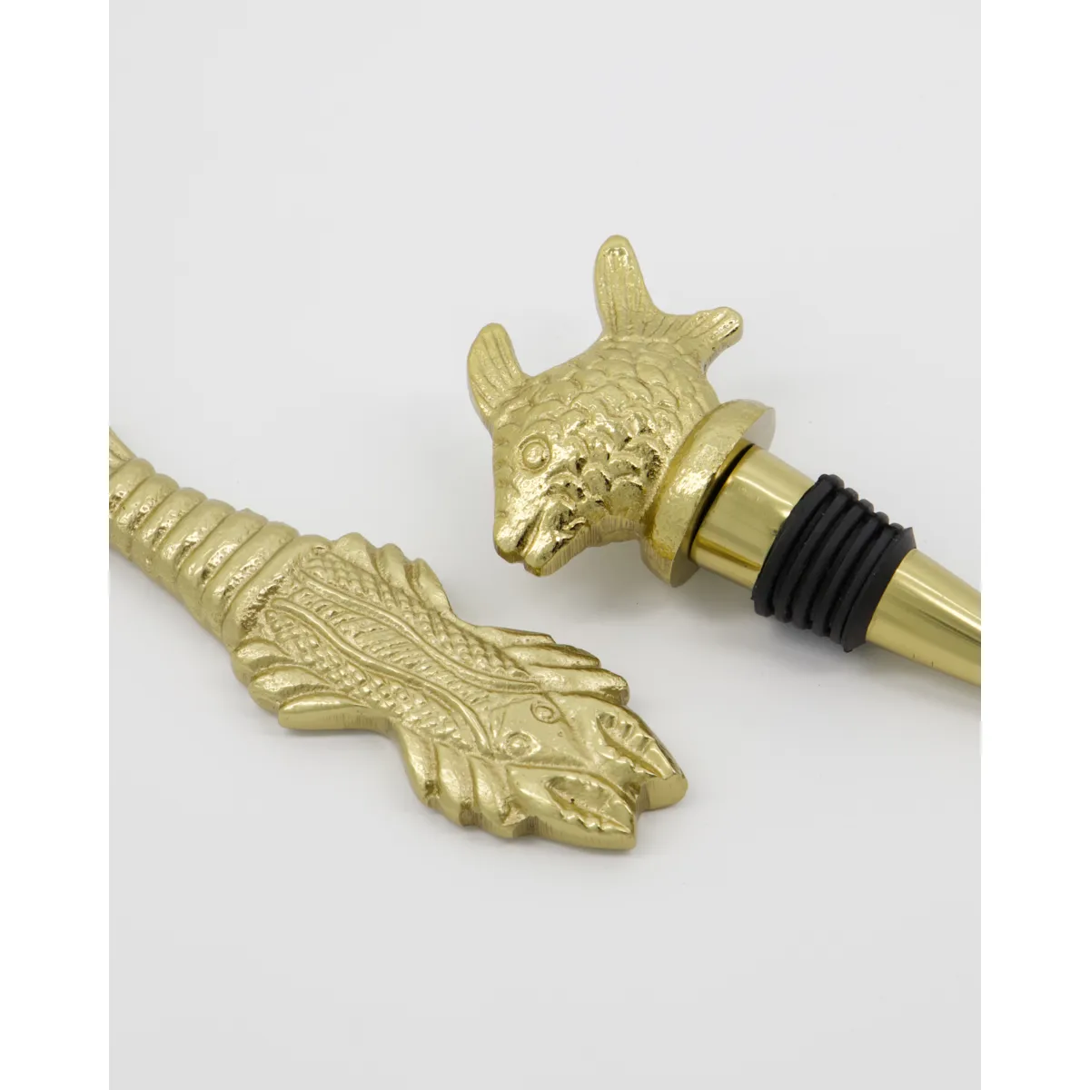 Fish barsett 2 deler, Antikk gull House Doctor