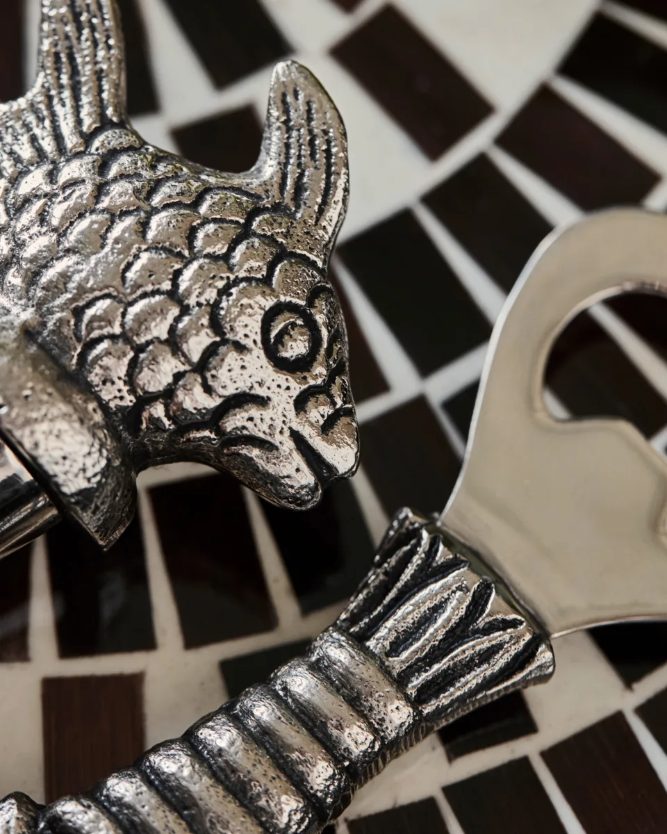 Fish barsett 2 deler, Antikksølv House Doctor