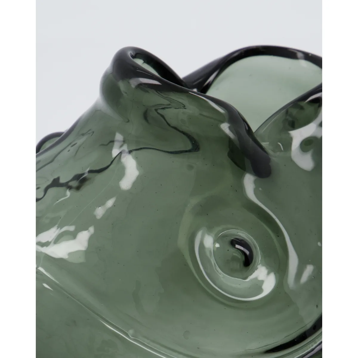 Fish vase 17,5 cm, Røykaktig grå House Doctor