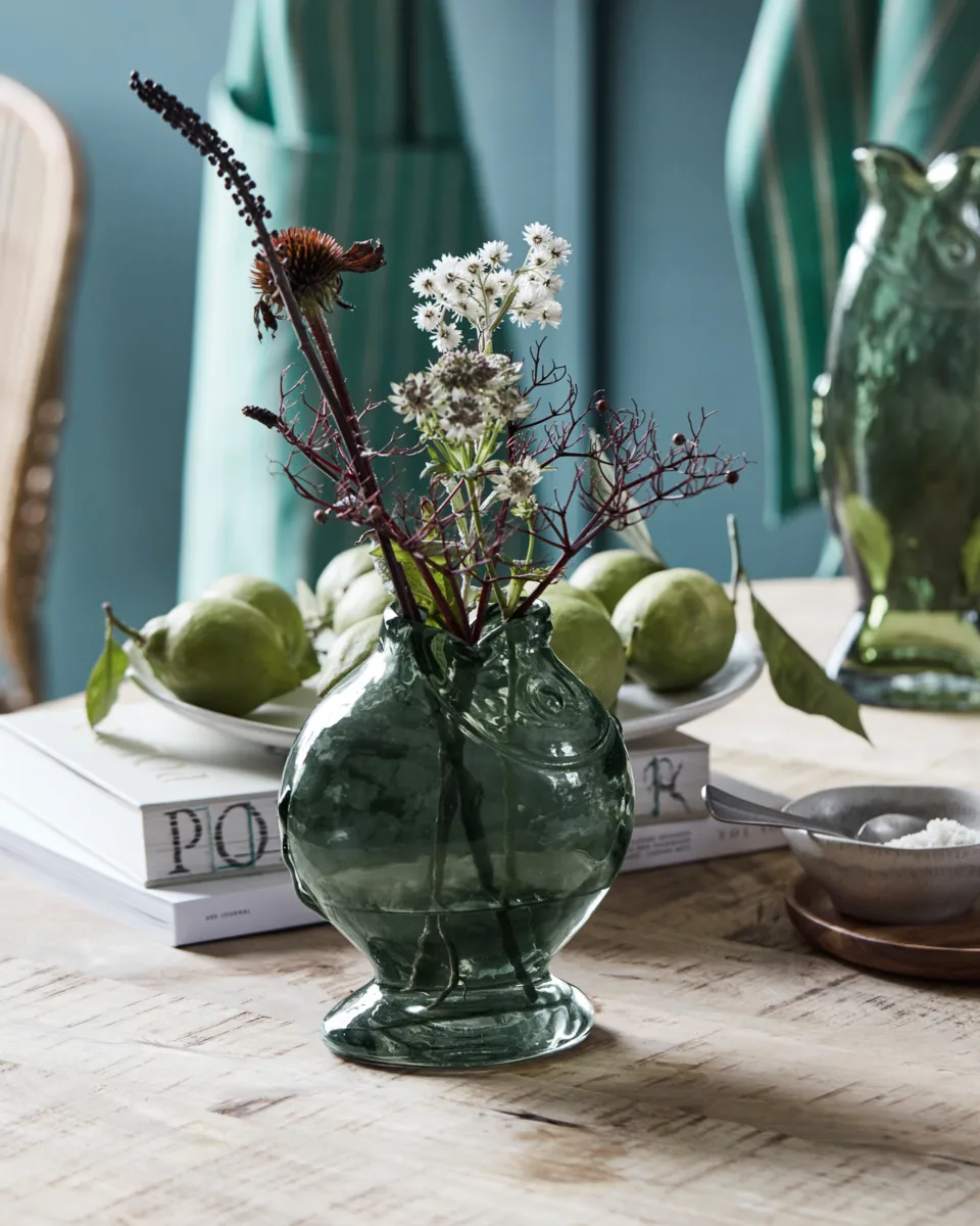 Fish vase 17,5 cm, Røykaktig grå House Doctor