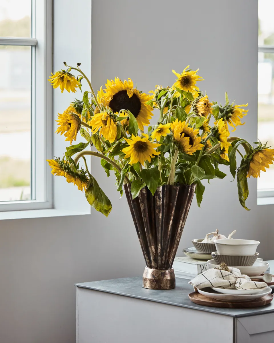 Flood vase Ø23 cm, Antikk brun House Doctor