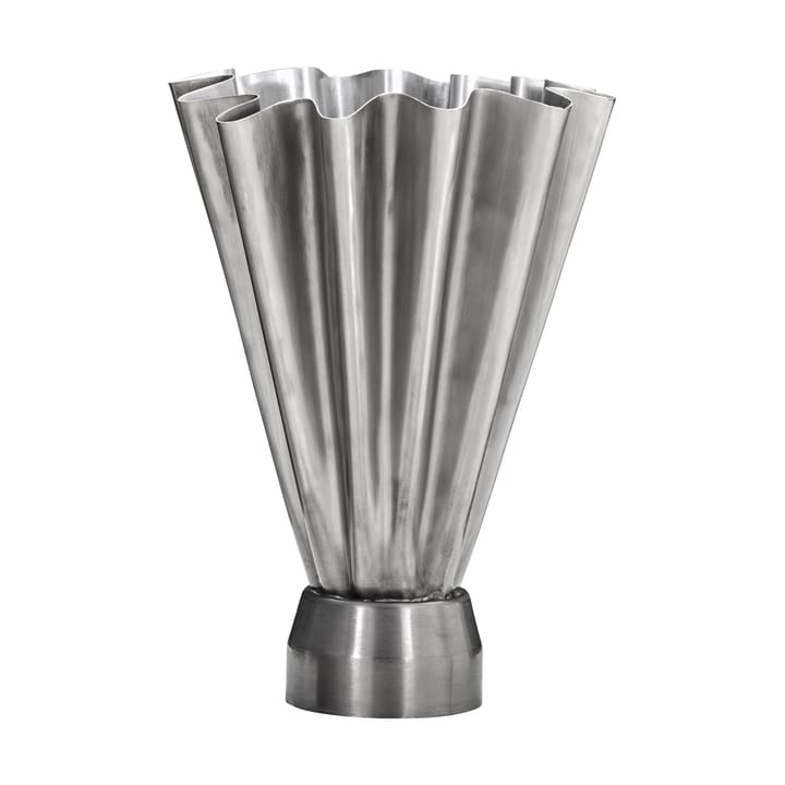 Flood vase Ø23 cm, Børstet sølv House Doctor