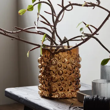 Foam vase 19 cm - Amber - House Doctor