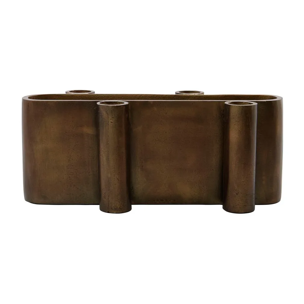 Four adventslysestake oval, Antikk messing House Doctor