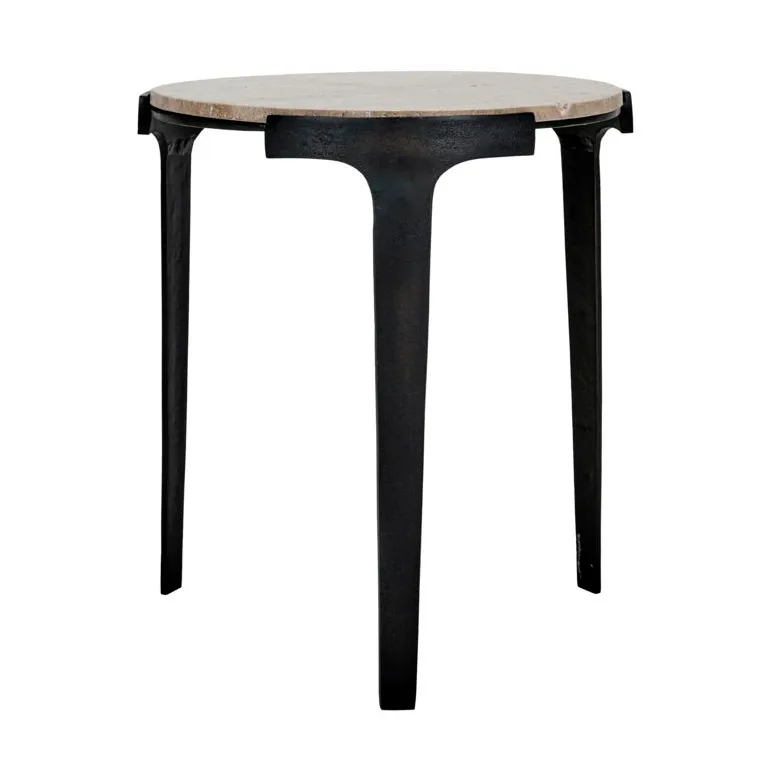 Fula sofabord Ø45 cm, Beige House Doctor