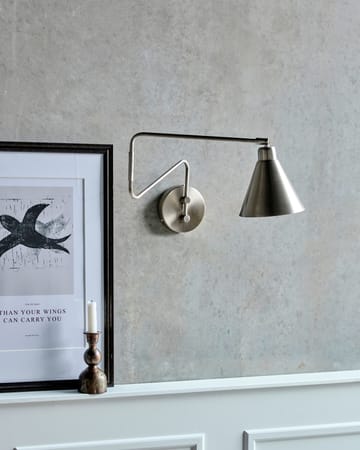 Game vegglampe børstet silver - Stor, 76 cm - House Doctor