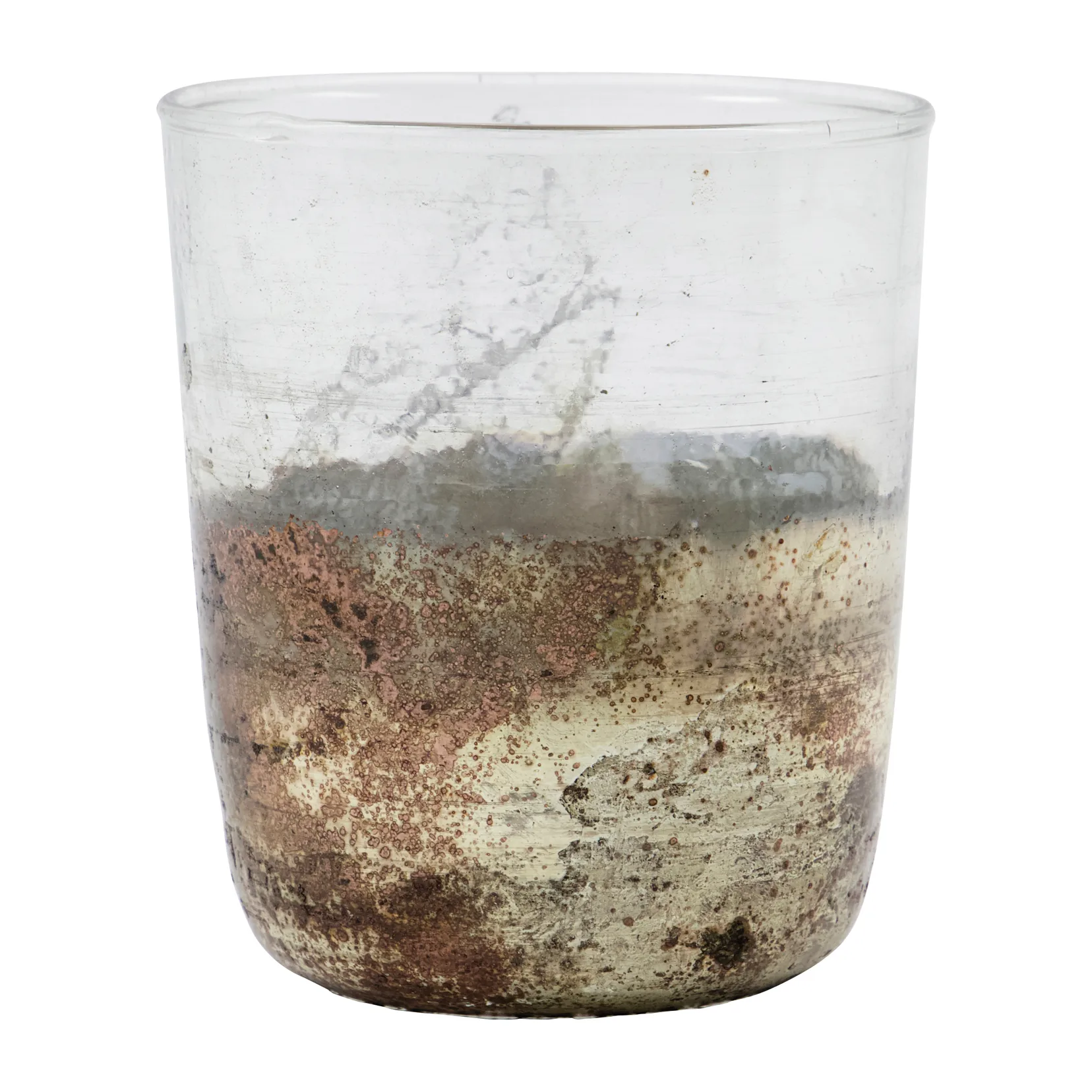 Gem telysholder Ø 9 cm, Clear-grey House Doctor