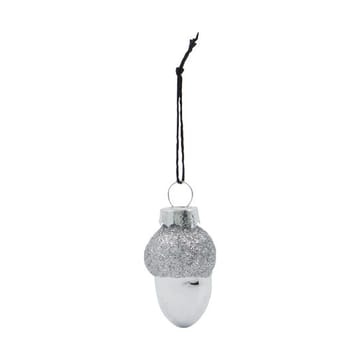 Glint juletreanheng 5,8 cm 6-pakning - Silver - House Doctor