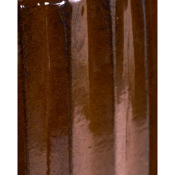 Groove krukke 2 deler small - Brun - House Doctor