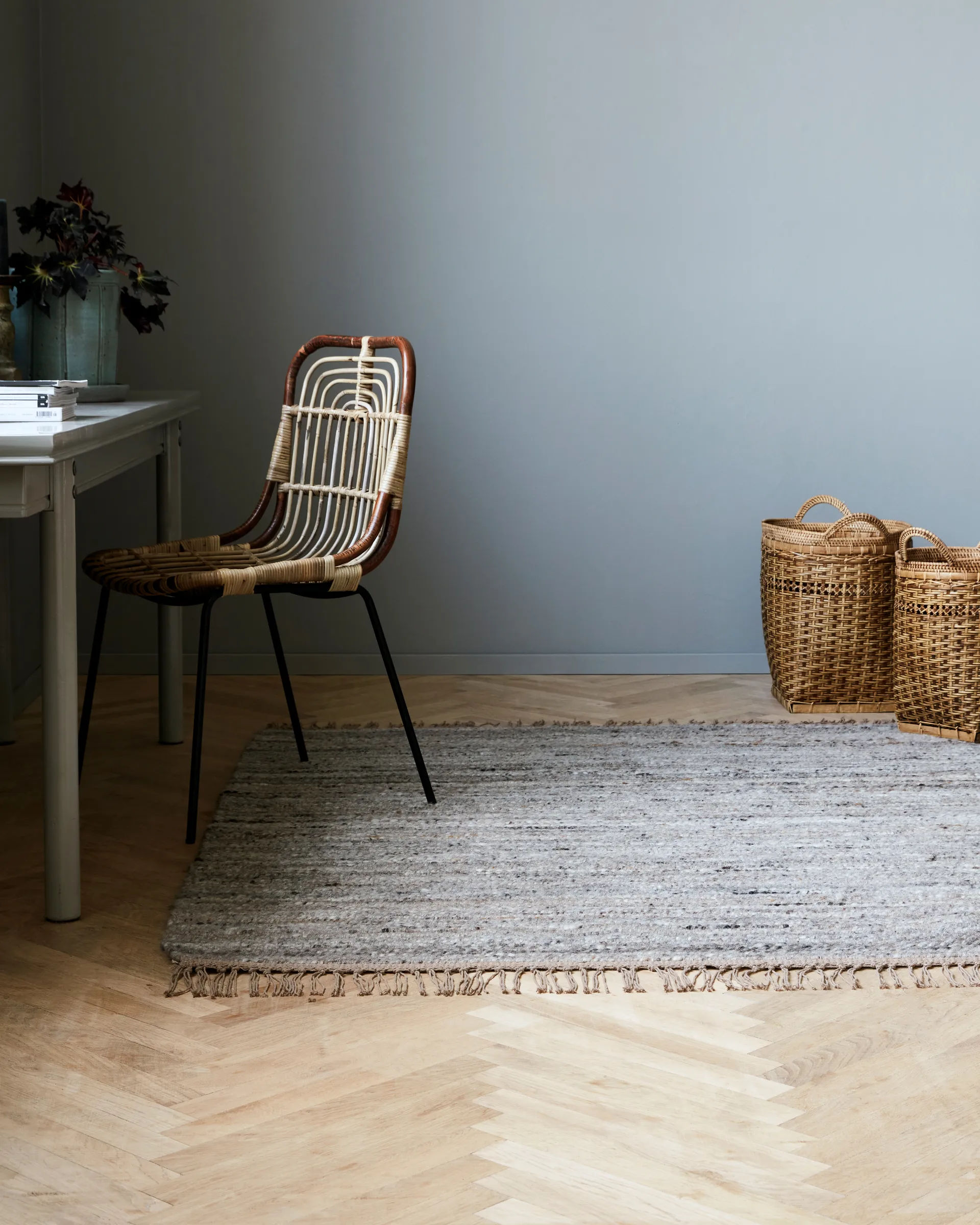 Hafi teppe 180 x 180 cm, Grå-brun House Doctor