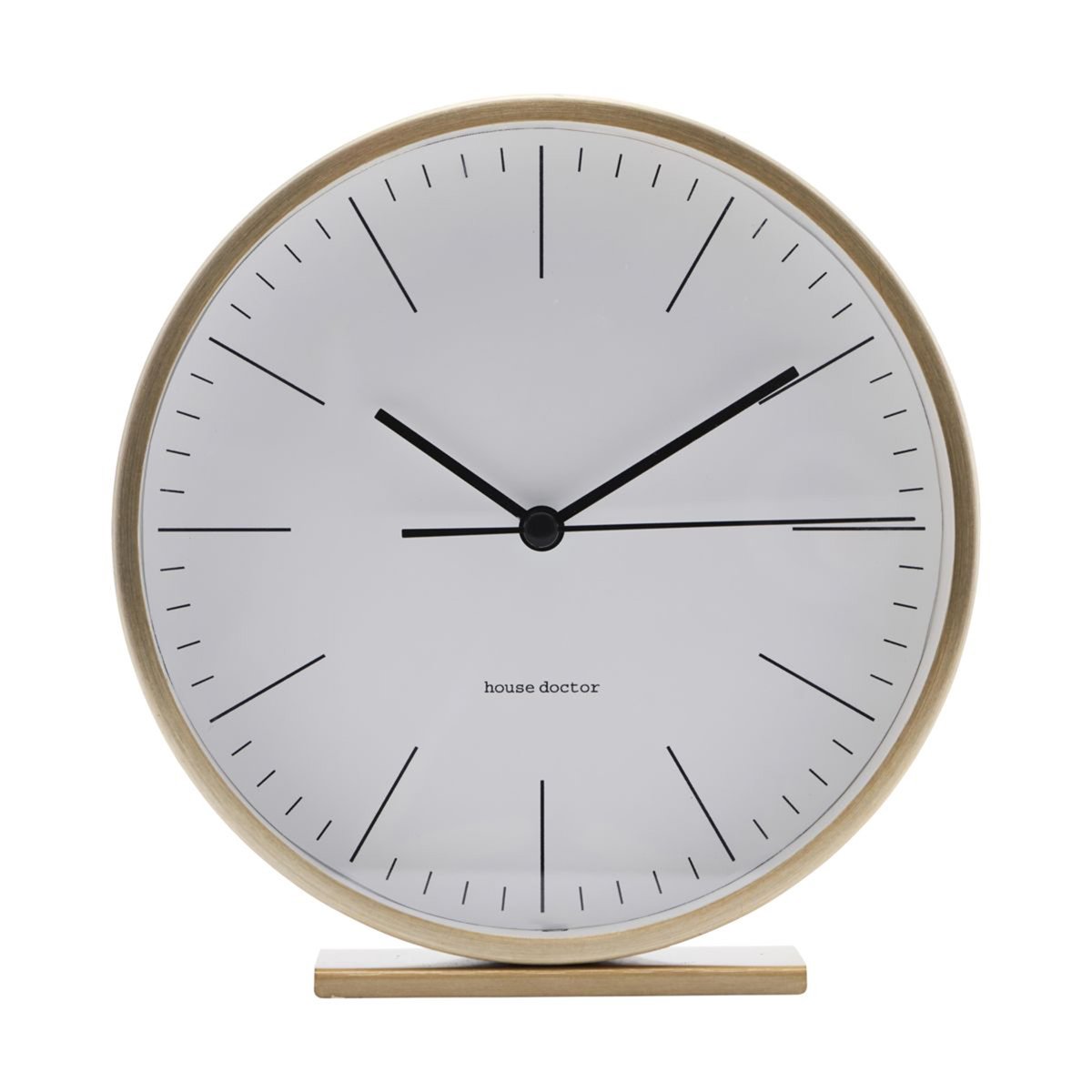 House Doctor Hannah bordklokke 15 cm gull | Skandinavisk Design | Bordklokker | Gullfarge
