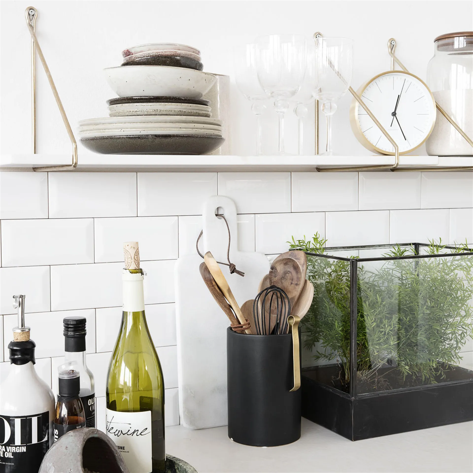 Hannah bordklokke 15 cm, gull House Doctor