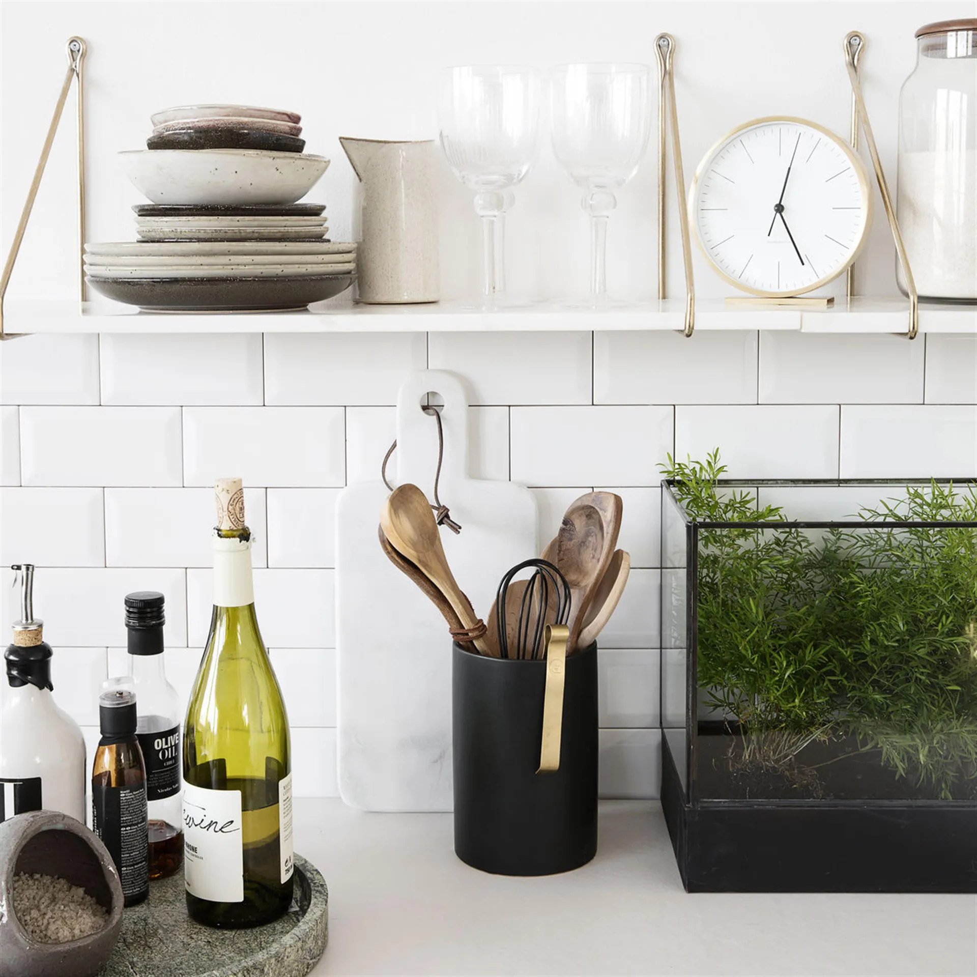 Hannah bordklokke 15 cm, gull House Doctor