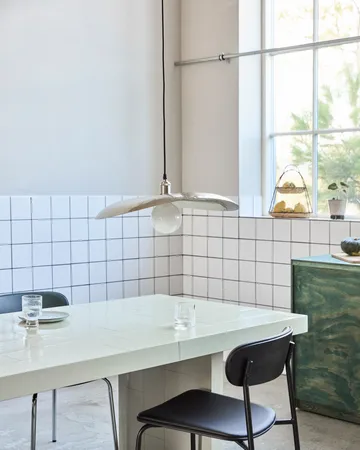 Hatt lampeskjerm 13x14 cm - Børstet sølv, 56,5x60,5x9 cm - House Doctor