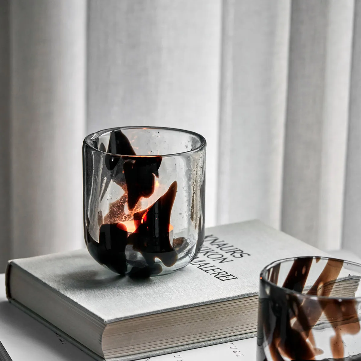 Home telysholder Ø9 cm 2-pakn., Mørkebrun House Doctor