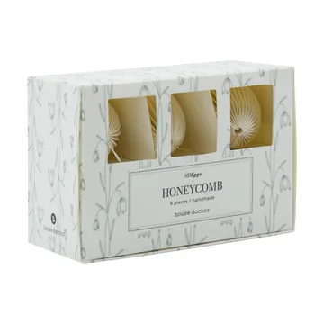 Honeycomb påskeegg 6-pk - Off-white - House Doctor
