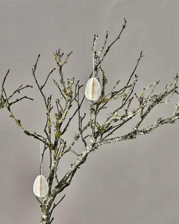 Honeycomb påskeegg 6-pk - Off-white - House Doctor