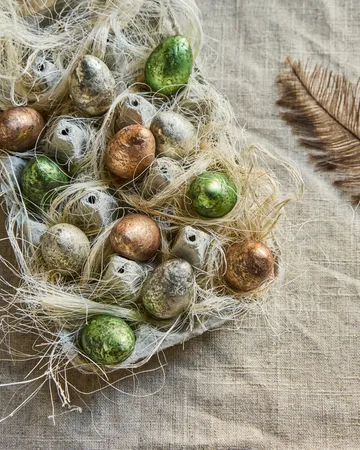 House Doctor egg påskeoppheng 12 deler - Grønn, Rosa, Off-white - House Doctor