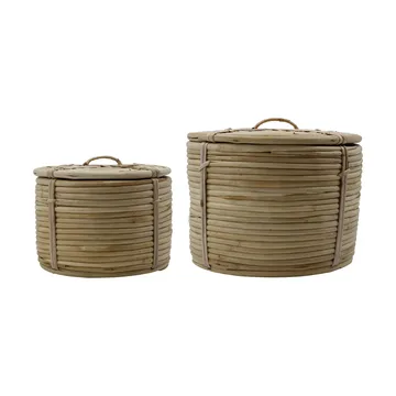 House doctor kurv med lokk 2 deler - Natur - House Doctor