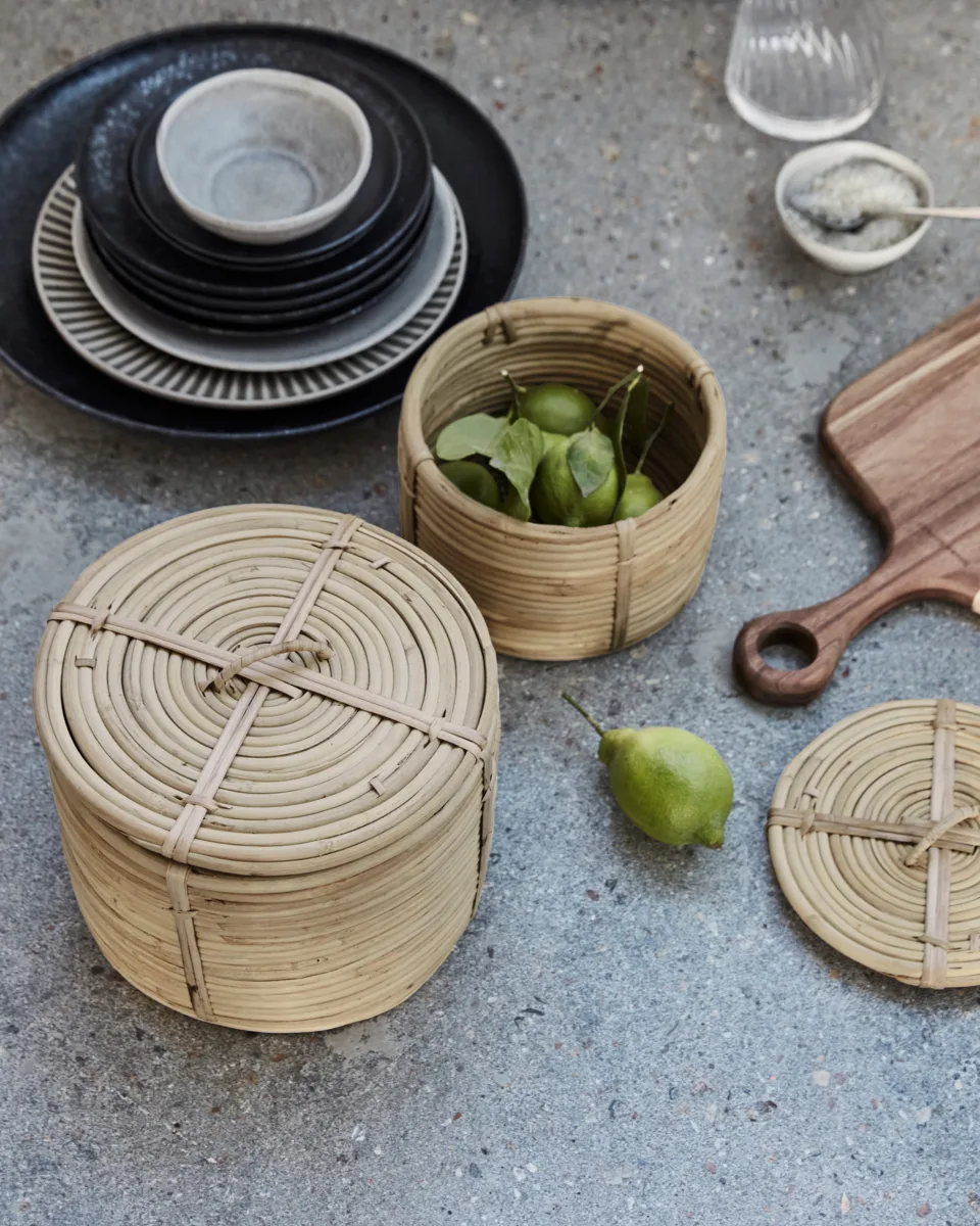 House doctor kurv med lokk 2 deler, Natur House Doctor