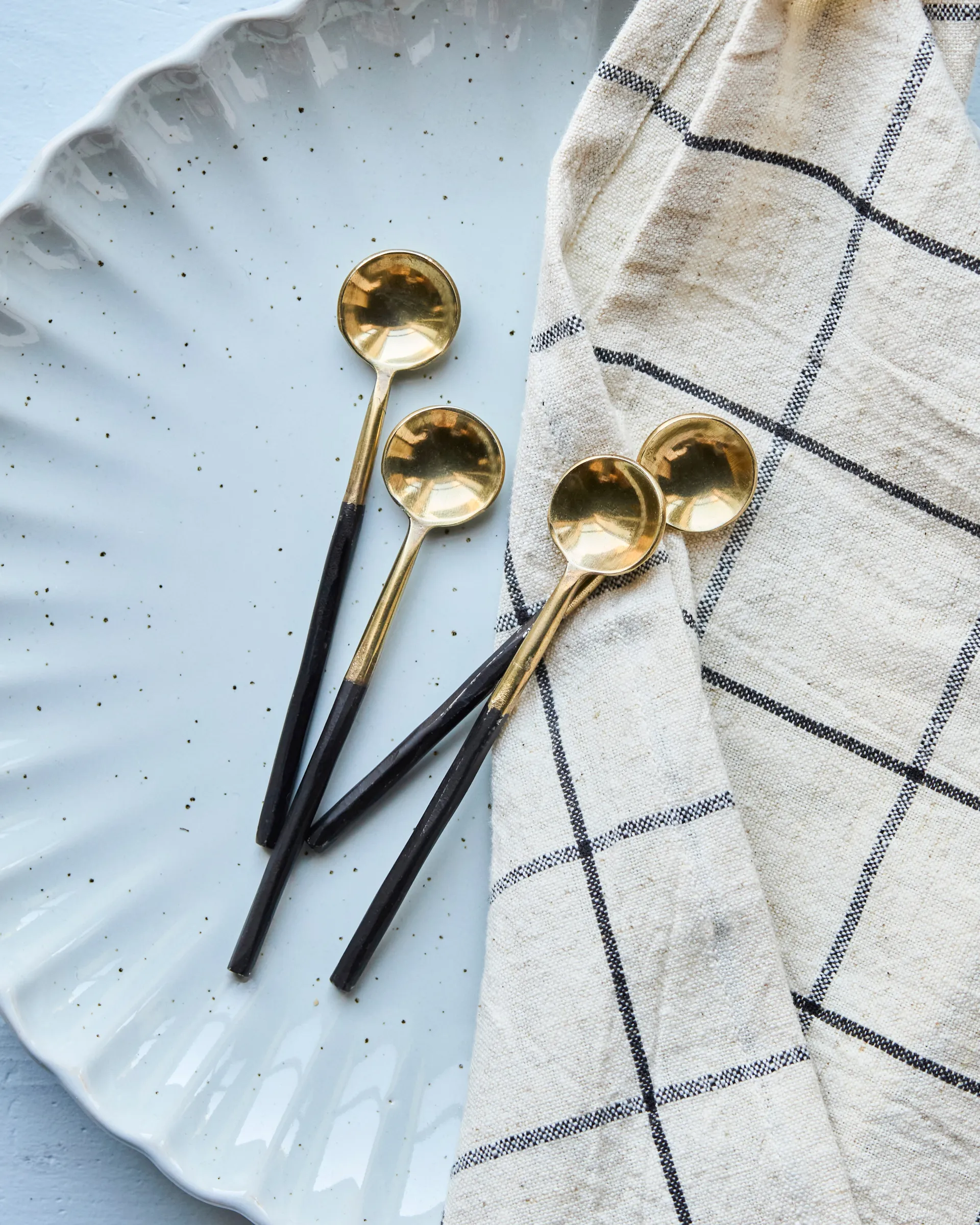 House Doctor skje 4-pakning, Antikk messing House Doctor