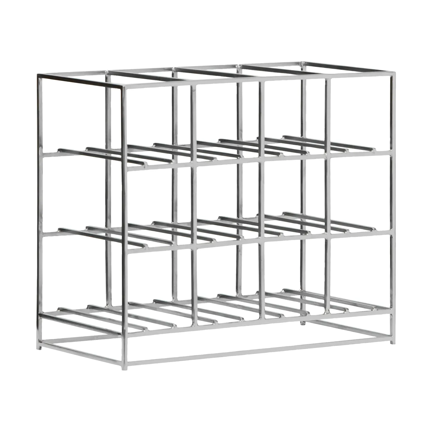 House Doctor vinstativ 12 flasker 41x35 cm, Sølvfinish House Doctor