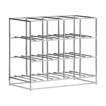 House Doctor vinstativ 12 flasker 41x35 cm - Sølvfinish - House Doctor