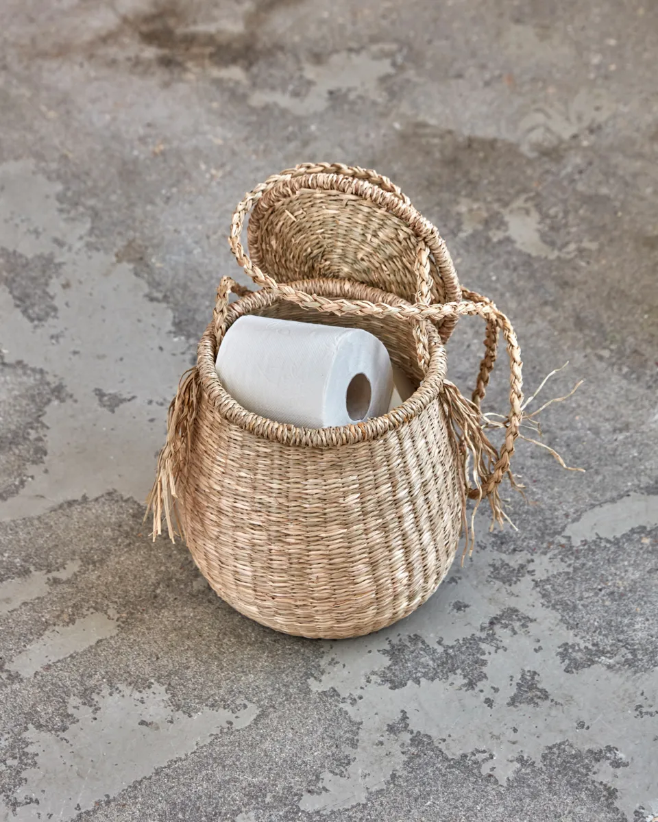 Isa oppbevaringskurv Ø23 cm, Natur House Doctor