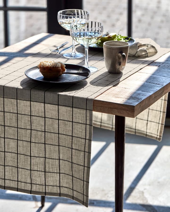 Join løper 40x140 cm, Svart-off white House Doctor
