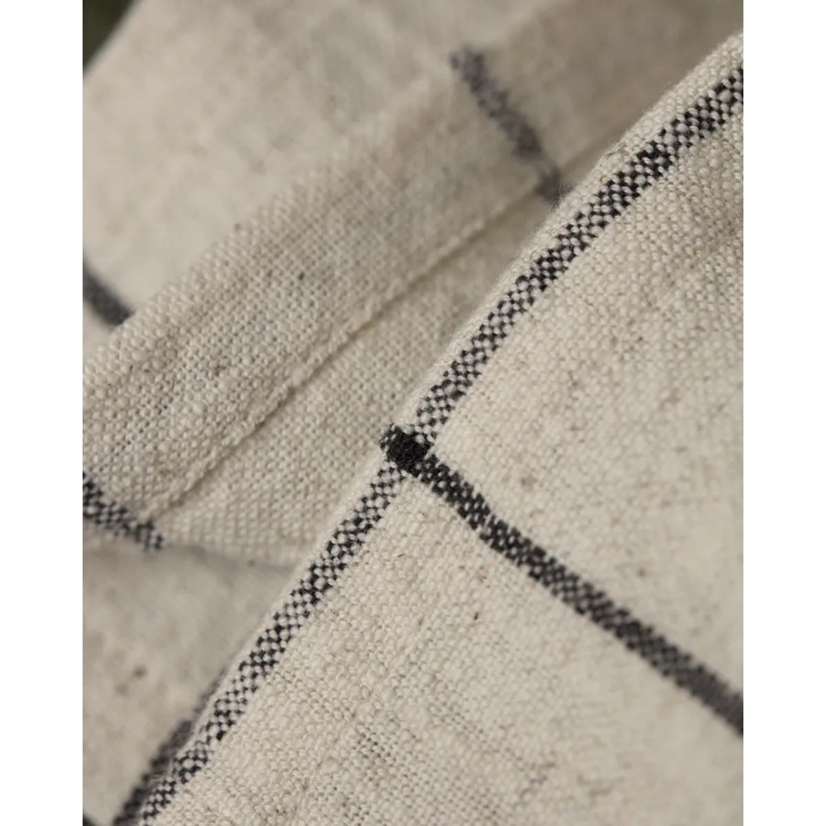 Join tøyserviett 40x40 cm 4-pakning, Svart-off white House Doctor