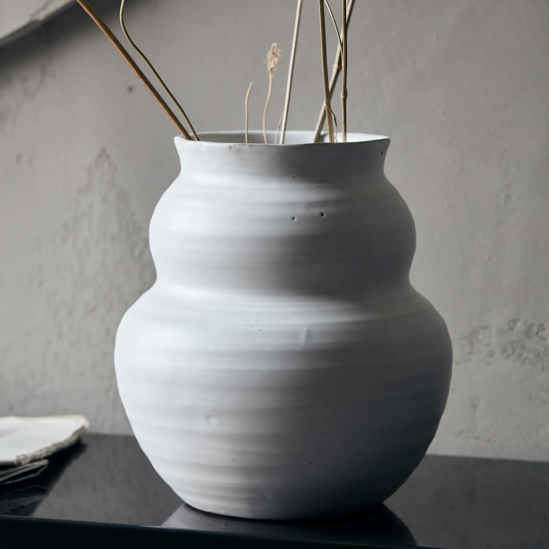 Juno vase 19 cm, Hvit House Doctor