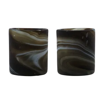 Kae telysholder Ø7x8 cm - Brun - House Doctor