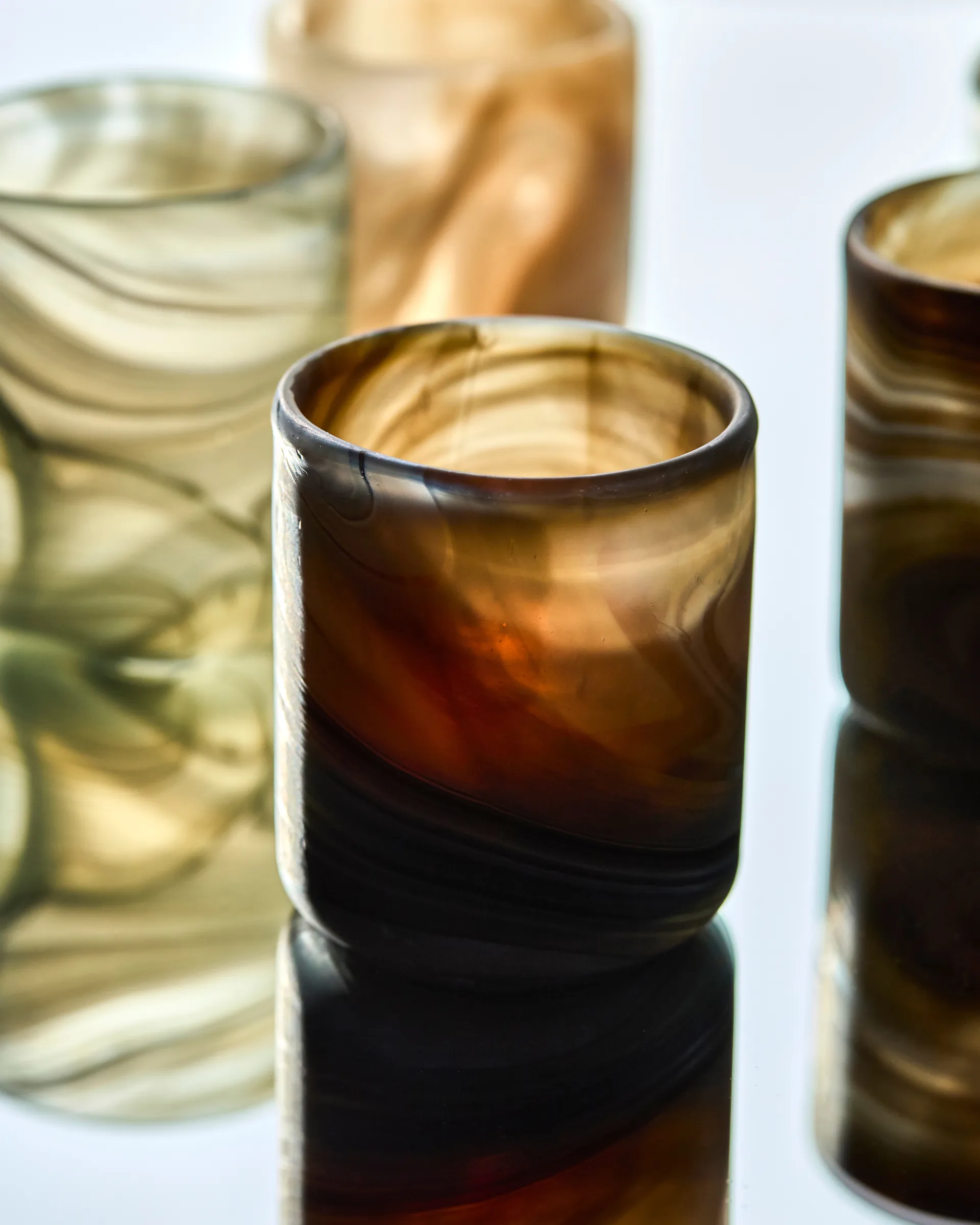 Kae telysholder Ø7x8 cm, Brun House Doctor