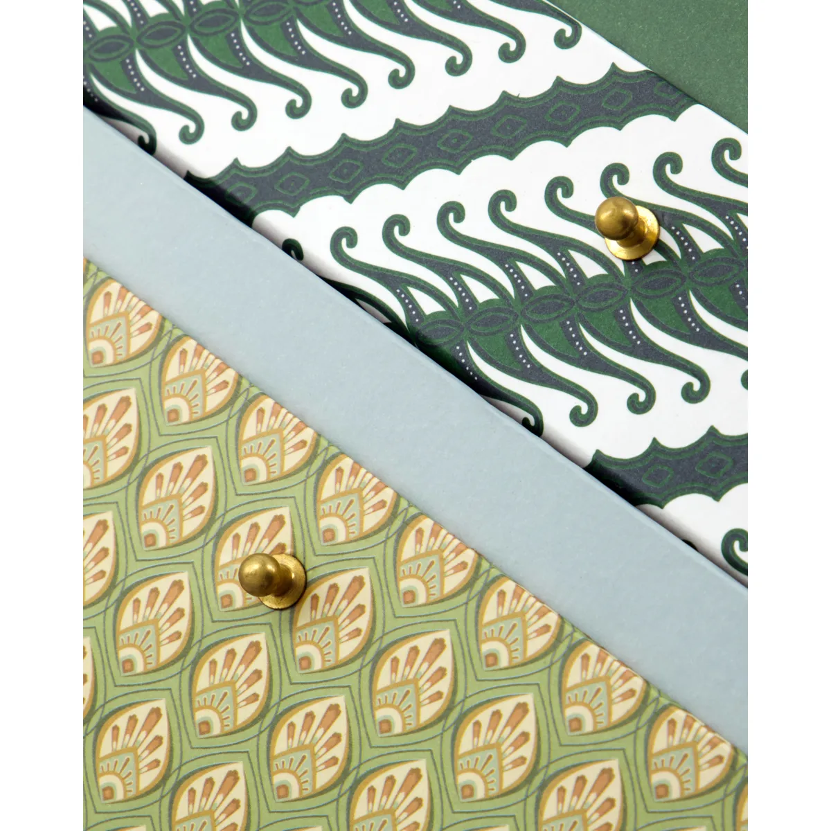 Keep oppbevaringsbokser khaki-grønn, 2 deler House Doctor